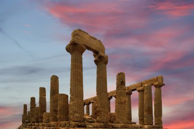 Antik Yunan tapınağı, juno, agrigento, Sicilya