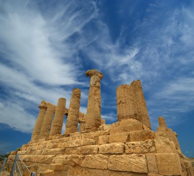 Ancient Greek Temple of Juno, Agrigento, Sicily clipart