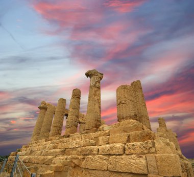 Antik Yunan tapınağı, juno, agrigento, Sicilya