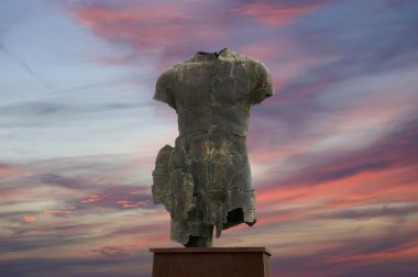 agrigento, Sicilya, İtalya'nın arkeolojik alanda heykel