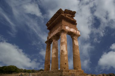 Antik Yunan tapınağı dioscuri, agrigento, Sicilya