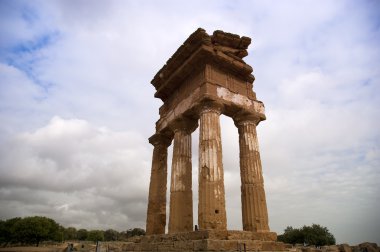 Antik Yunan tapınağı dioscuri, agrigento, Sicilya