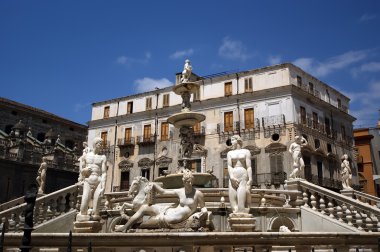 Fontana pretoria, palermo, Sicilya