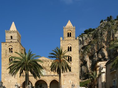 cefalu, Sicilya, Güney İtalya katedral Bazilikası