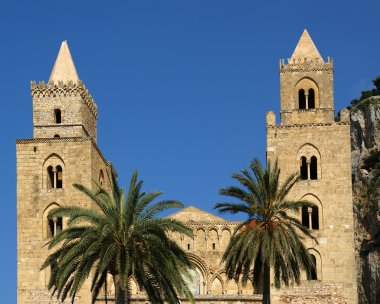 cefalu, Sicilya, Güney İtalya katedral Bazilikası