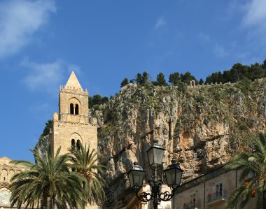 cefalu, Sicilya, Güney İtalya katedral Bazilikası