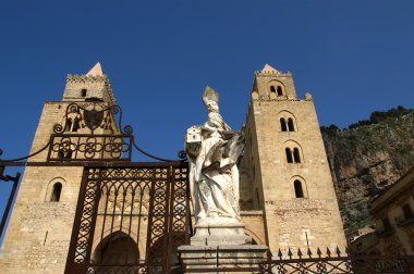 cefalu, Sicilya, Güney İtalya katedral Bazilikası