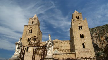 cefalu, Sicilya, Güney İtalya katedral Bazilikası