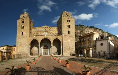 cefalu, Sicilya, Güney İtalya katedral Bazilikası