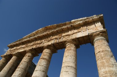 Segesta Sicilya tapınakta klasik Yunan (Dorik)