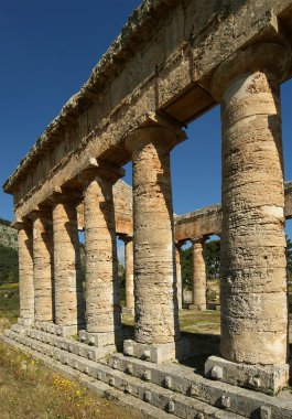 Segesta Sicilya tapınakta klasik Yunan (Dorik)