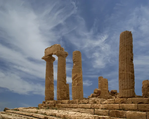 Starożytnej greckiej świątyni z juno, agrigento, Sycylia — Zdjęcie stockowe