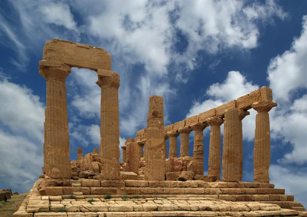 Templo grego antigo de Juno, Agrigento, Sicília — Fotografia de Stock