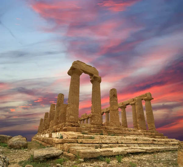 Antiguo Templo Griego de Juno, Agrigento, Sicilia —  Fotos de Stock