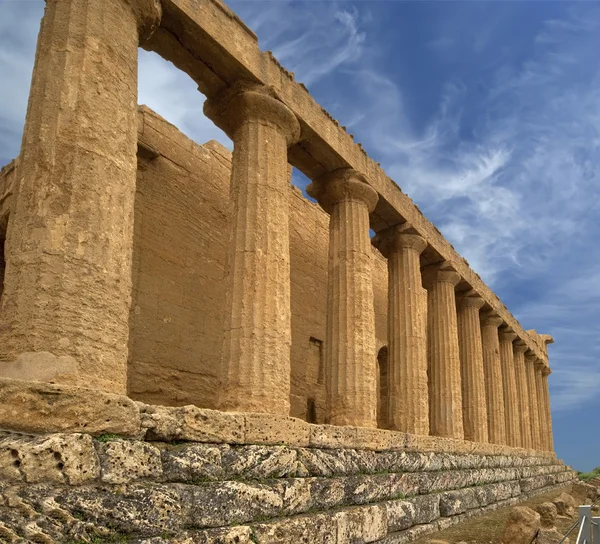 Стародавнього грецького храму Конкордія, Агрідженто, Сицилія — стокове фото