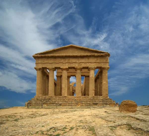 Antiguo templo griego de Concordia, Agrigento, Sicilia —  Fotos de Stock