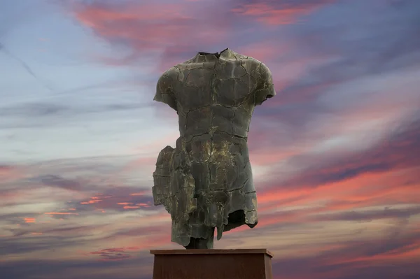 Statyn i det arkeologiska området i agrigento, Sicilien, Italien — Stockfoto