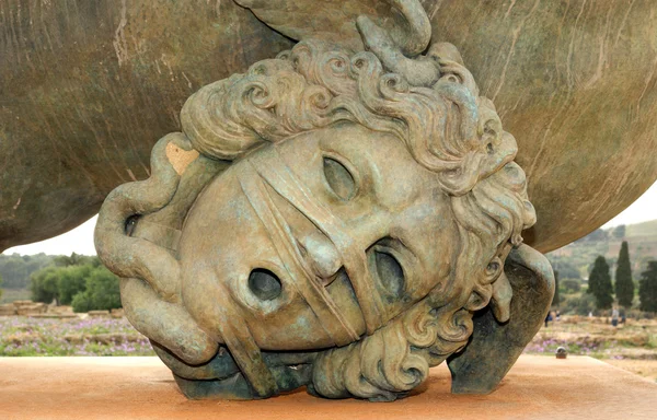 Statuia din zona arheologică Agrigento, Sicilia, Italia — Fotografie, imagine de stoc