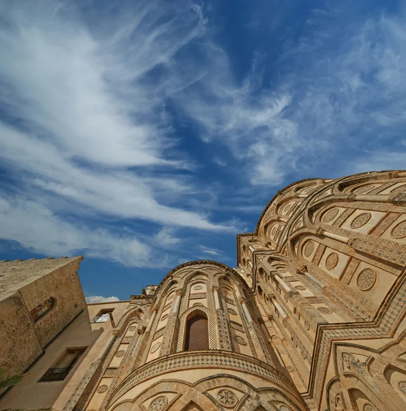 Cattedrale-Basilica di Monreale, Sicilia, Italia meridionale — Foto Stock