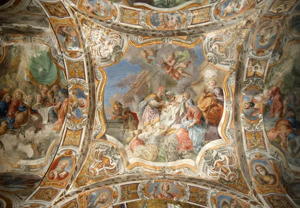 Interiér kostela sv. Marie, palermo, Sicílie, Itálie — Stock fotografie