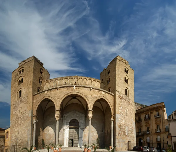 Catedral-Basílica de Cefalu, Sicília, sul da Itália — Fotografia de Stock
