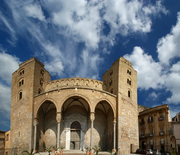 Cathédrale-Basilique de Cefalu, Sicile, Italie du Sud — Photo