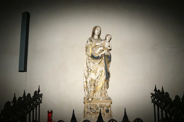 Madonna e Criança. Catedral-Basílica de Cefalu, Sicília — Fotografia de Stock