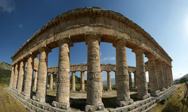 Templo Griego Clásico (Dórico) en Segesta en Sicilia —  Fotos de Stock