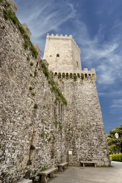 Castelo de Vénus em Erice, Sicília, Itália — Fotografia de Stock