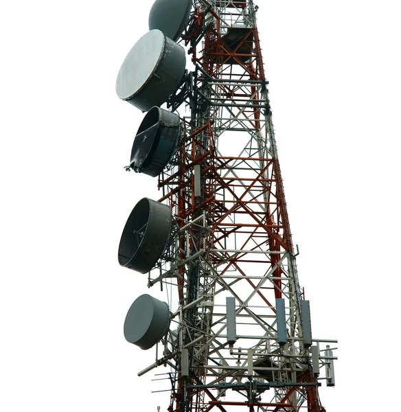 Modern communication tower (transmitter) — Stock Photo, Image