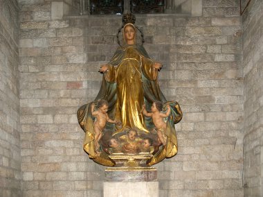 içinde santa maria del mar, Barselona, İspanya