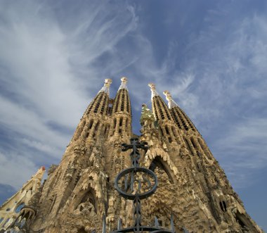 Sagrada familia tarafından antoni gaudi barcelona İspanya
