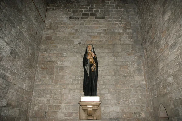 Inne i santa maria del mar, barcelona, Spanien — Stockfoto