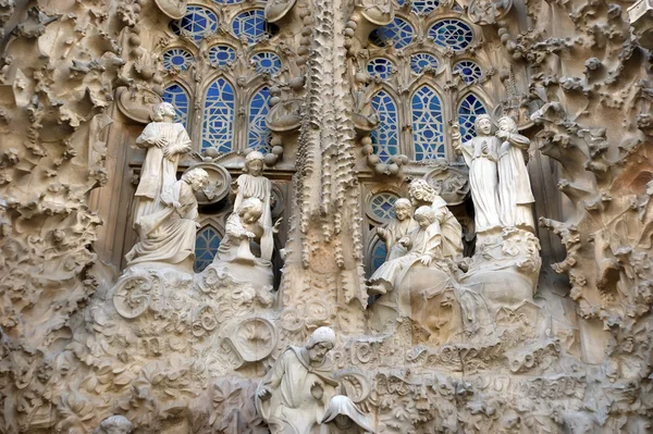 圣家族教堂由安东尼高迪在西班牙巴塞罗那 — 图库照片
