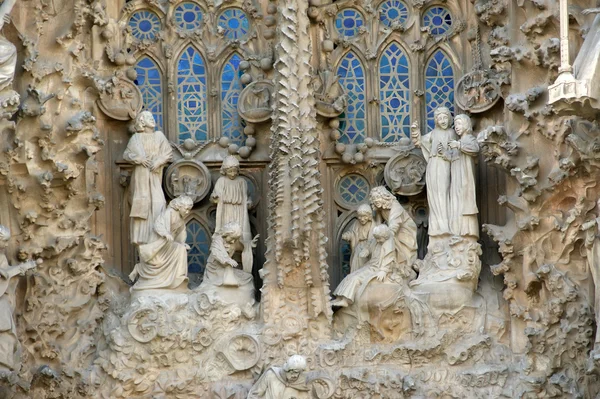 Sagrada familia door antoni gaudi in barcelona Spanje — Stockfoto