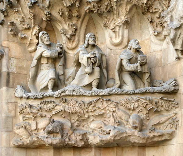 Sagrada familia av antoni gaudi i barcelona Spanien — Stockfoto