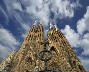 Sagrada familia tarafından antoni gaudi barcelona İspanya