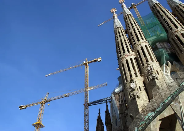 Sagrada familia przez Antoniego Gaudiego w Barcelonie — Zdjęcie stockowe