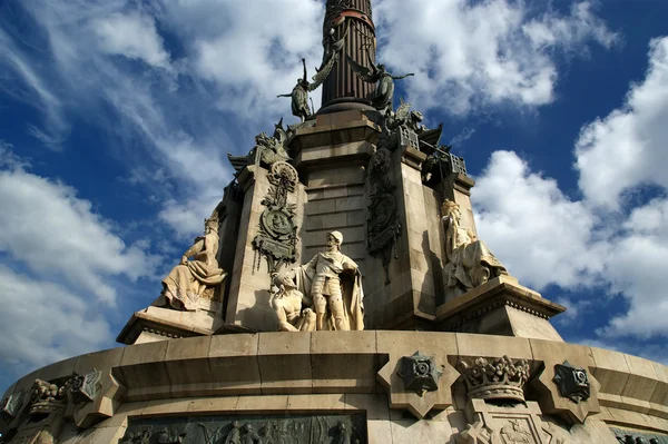 Monumento a Colón Chistopher en Barcelona, España —  Fotos de Stock