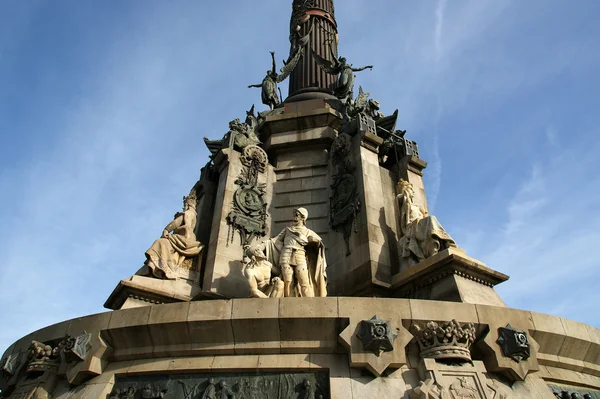 Chistopher Columbus Monument w Barcelonie, Hiszpania — Zdjęcie stockowe