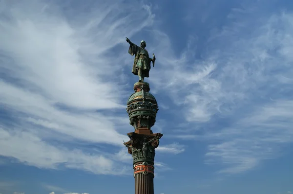 Chistopher Colombo monumento em Barcelona, Espanha — Fotografia de Stock