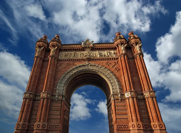 Arc de Triomf, Barcelona, Spanje — Stockfoto