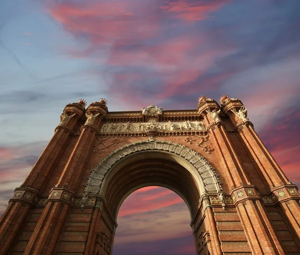 Arc de Triomf, Βαρκελώνη, Ισπανία — Φωτογραφία Αρχείου