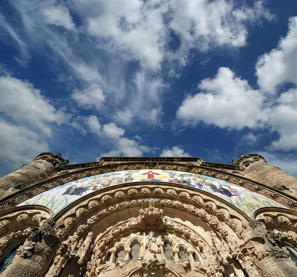Tibidabo chrám, barcelona, Španělsko — Stock fotografie