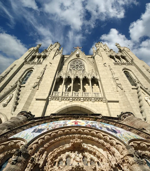 Templo de Tibidabo, Barcelona, Espanha — Fotografia de Stock