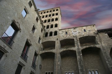 barcelona, İspanya gothic Quarter binalar