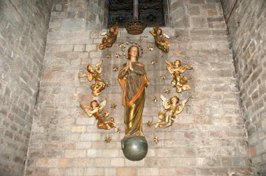 içinde santa maria del mar, Barselona, İspanya