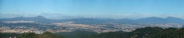 panoramik manzaralı barcelona tibidabo Hill