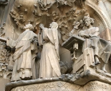 Sagrada familia tarafından antoni gaudi barcelona İspanya