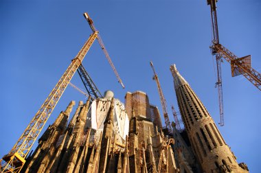 Sagrada familia tarafından antoni gaudi barcelona İspanya